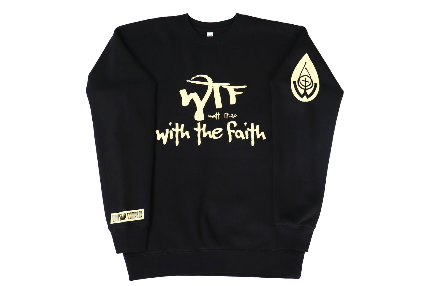 With The Faith Off White Crewneck Sweatshirt