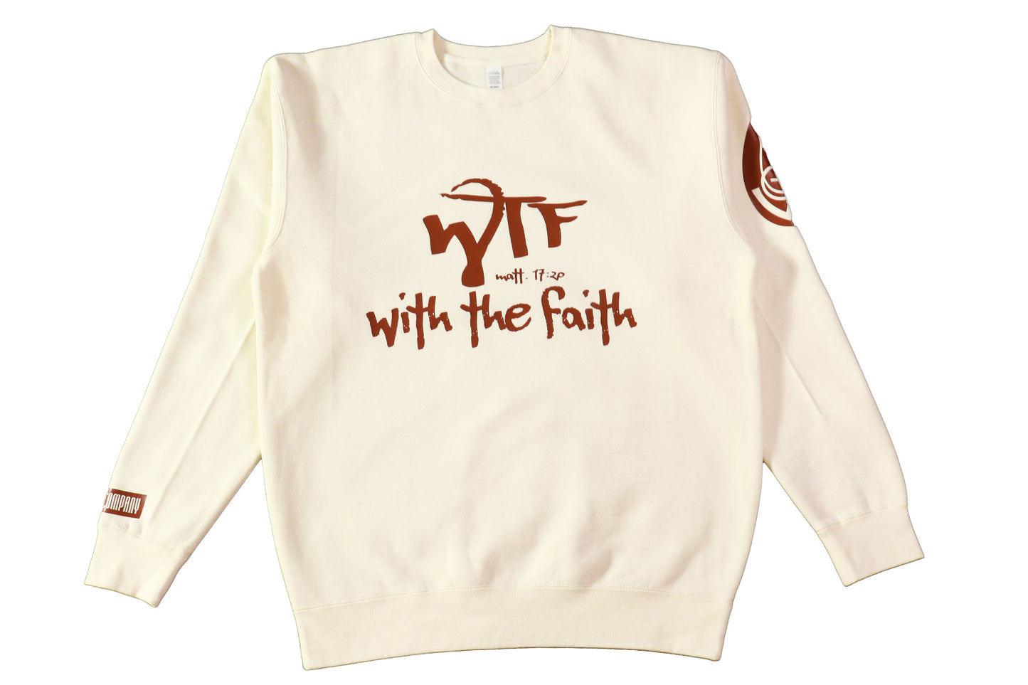 With The Faith Neutral Chocolate Crewneck Sweatshirt