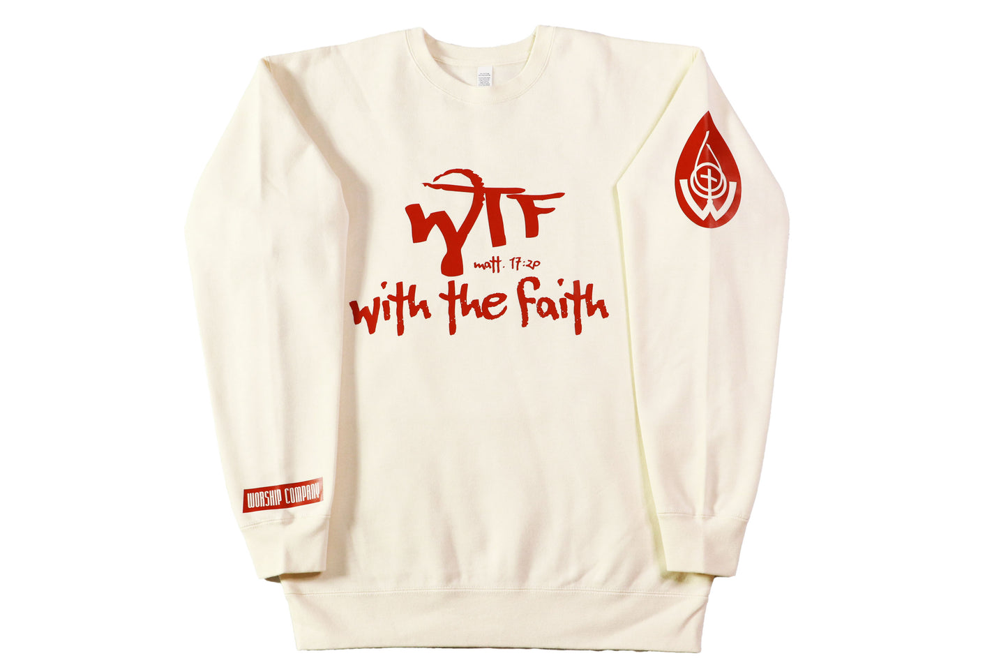 With The Faith Nude Rustic Crewneck Sweatshirt