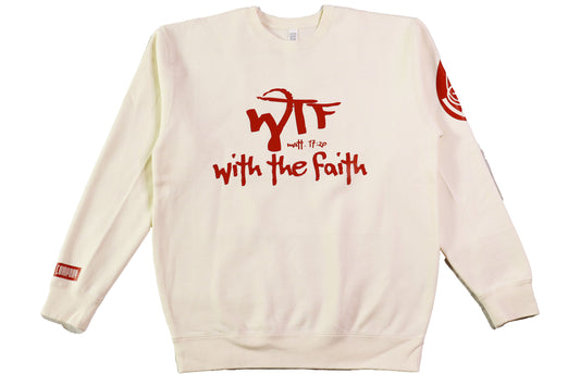 With The Faith Nude Rustic Crewneck Sweatshirt